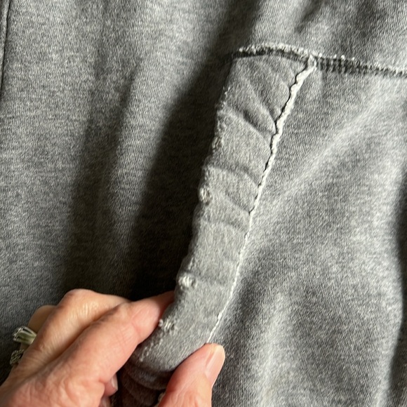 Hollister Riders Laguna Sweatshirt Zip Front Vintage Distressed Medium Gray Y2K - Picture 12 of 15